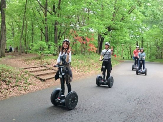 The second half of the Musashi Hills Forest Park Segway tour is also free to operate